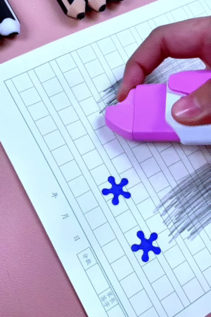 Creative Dual-Edge Cartoon Eraser – Smooth, Fun & Super Effective!