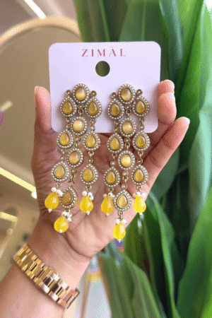 ✨ "Sunlit Elegance: The Golden Teardrop Earrings" ✨