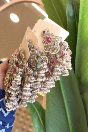 ✨ The Timeless Charm of Mughal-Inspired Chandbali Earrings ✨
