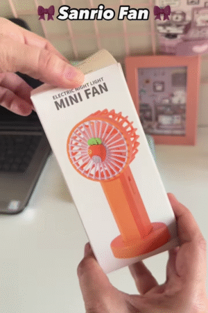 🎀 Sanrio Mini Desktop Fan – Stay Cool in Kawaii Style! 🎀