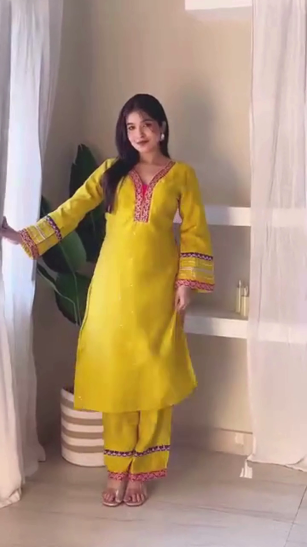 Radiant Grace Premium Cotton Ethnic Wear Set – Elegant Traditional Kurta Pant Dupatta Suits for Women