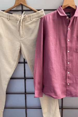 Versatile Summer Linen Shirt and Relaxed-Fit Drawstring Pants Collection - Perfect for Stylish Comfort in Warm Weather