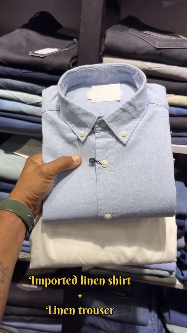 Superior Comfort Imported Linen Shirt and Linen Trouser Combo Set for Stylish, Casual, and Formal Occasions - Image 3
