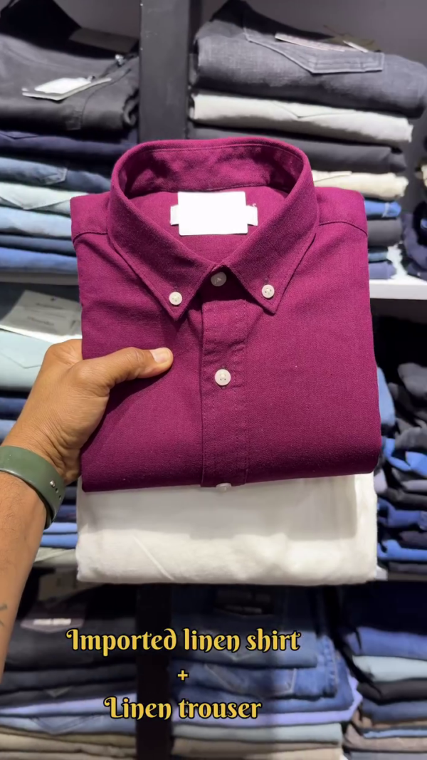Superior Comfort Imported Linen Shirt and Linen Trouser Combo Set for Stylish, Casual, and Formal Occasions - Image 6