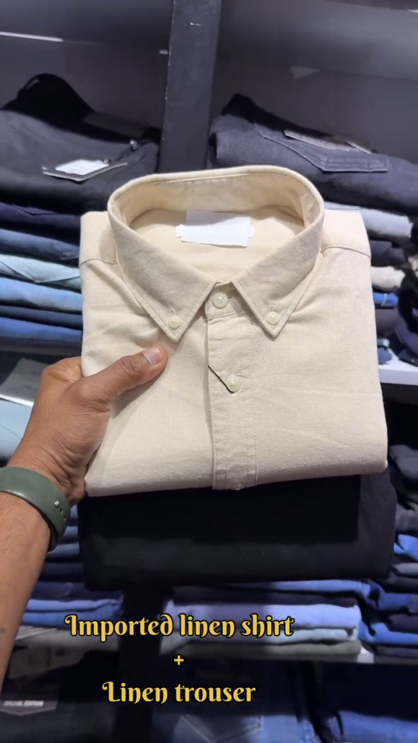 Superior Comfort Imported Linen Shirt and Linen Trouser Combo Set for Stylish, Casual, and Formal Occasions - Image 8