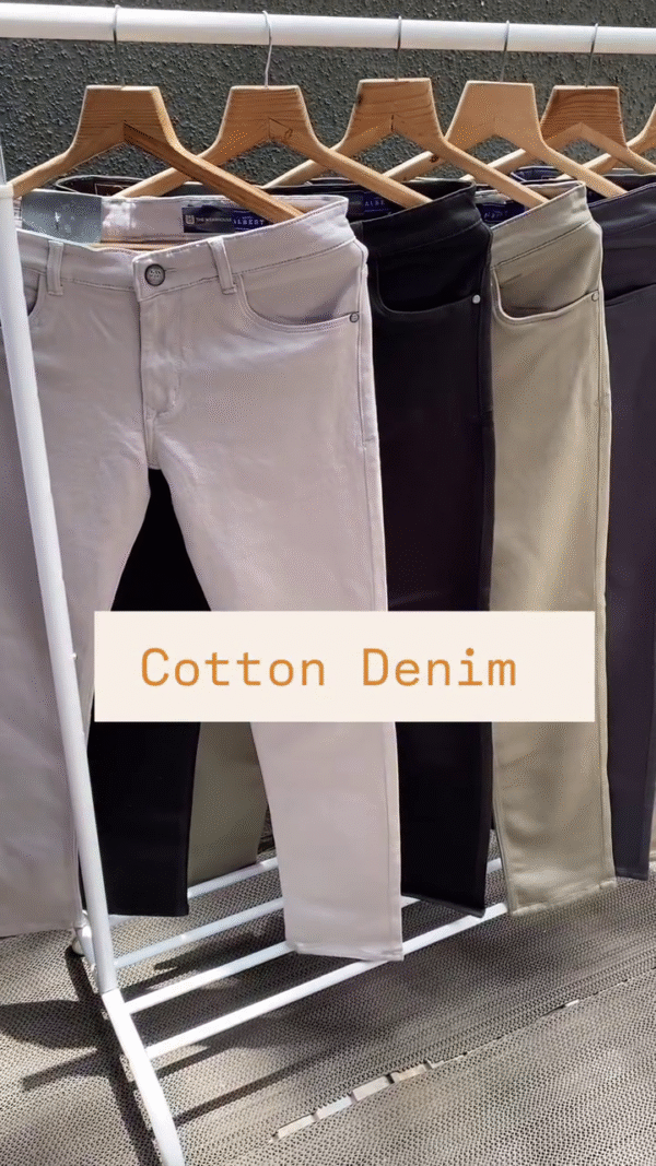 Premium Cotton Denim Collection – Slim-Fit Jeans in Neutral & Bold Shades 👖✨ - Image 2