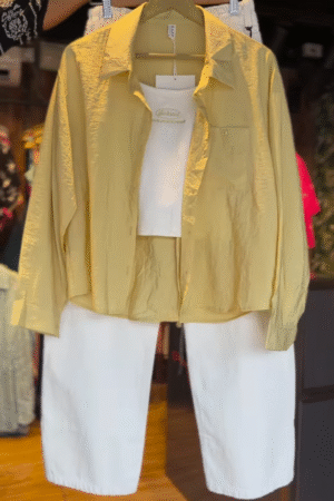 Lemon Light – Casual Overshirt Coord Set