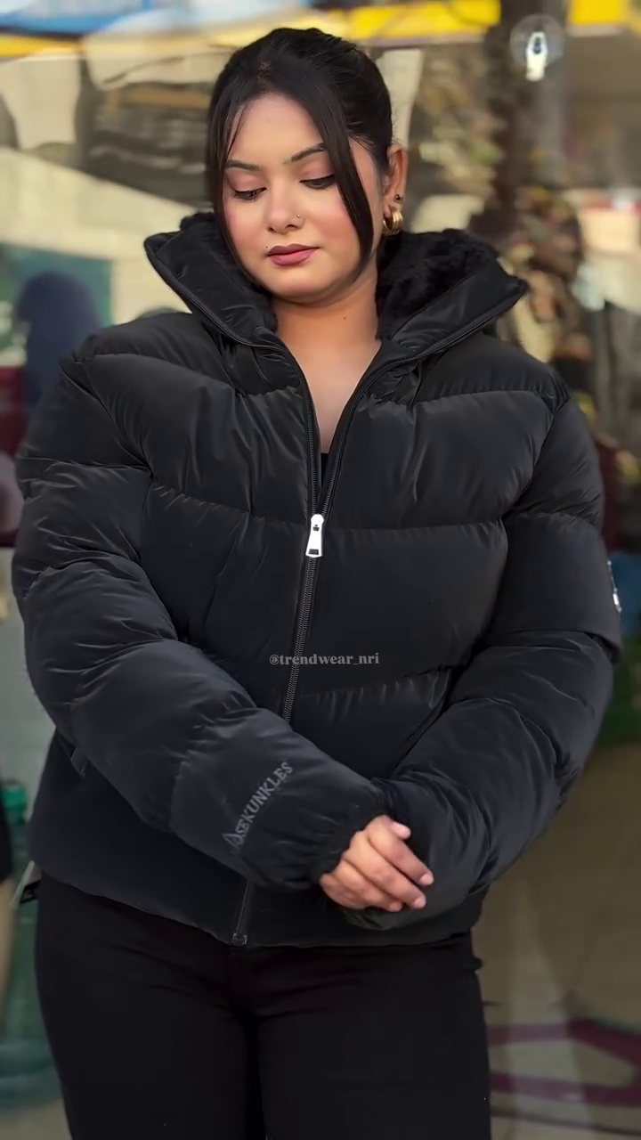 . 💜 "Plush Lavender Cloud Puffer Insulated Winter Jacket with High-Guard Collar and Cozy Urban Street Appeal for Effortless Warmth" 💜 - Image 4