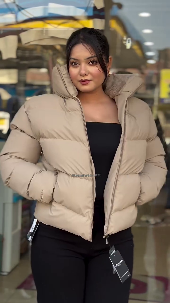 . 💜 "Plush Lavender Cloud Puffer Insulated Winter Jacket with High-Guard Collar and Cozy Urban Street Appeal for Effortless Warmth" 💜 - Image 2