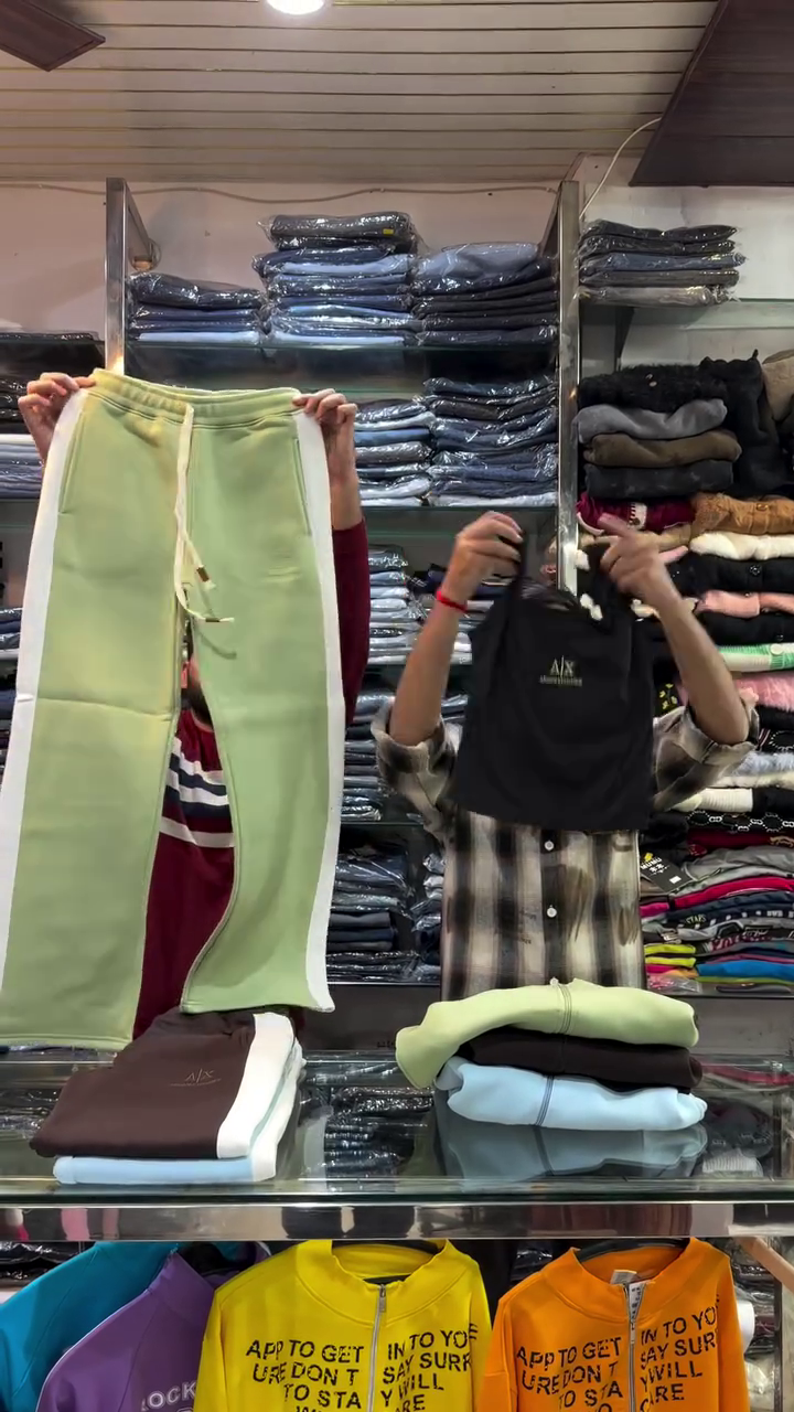 💚 Fresh Mint-Toned Side Stripe Zip-Up Tracksuit – Casual Activewear Co-ord Set (Top & Bottom) - Image 2