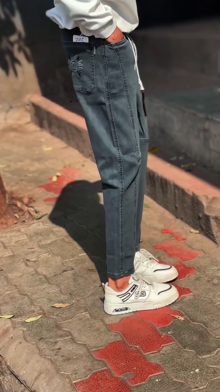 Stitchline Motion Denim Joggers 🔵🧵 | Street Sculpt Edition - Image 2