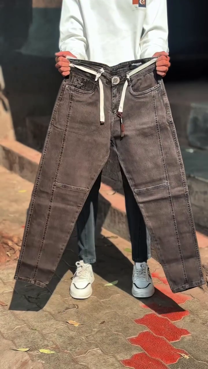 Stitchline Motion Denim Joggers 🔵🧵 | Street Sculpt Edition - Image 3