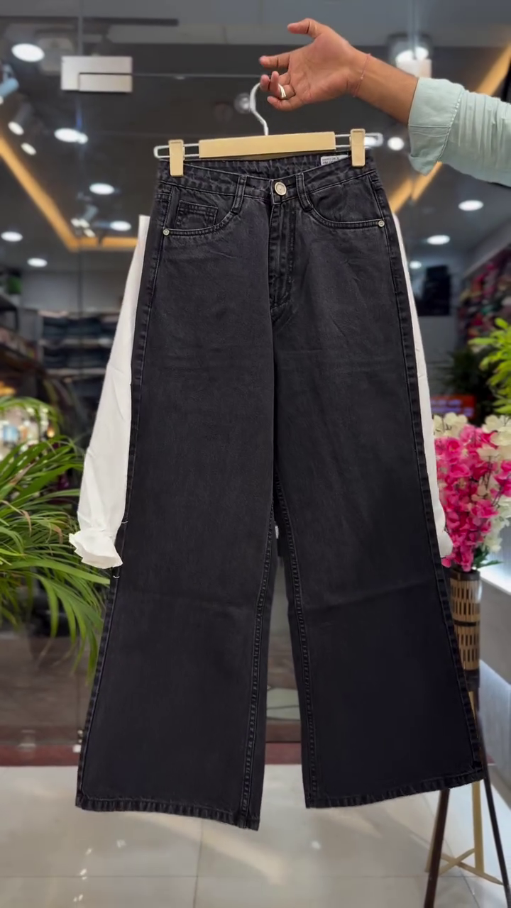 Layered Bloom Peplum Ensemble πΈπ | Denim Petal Edition - Image 2