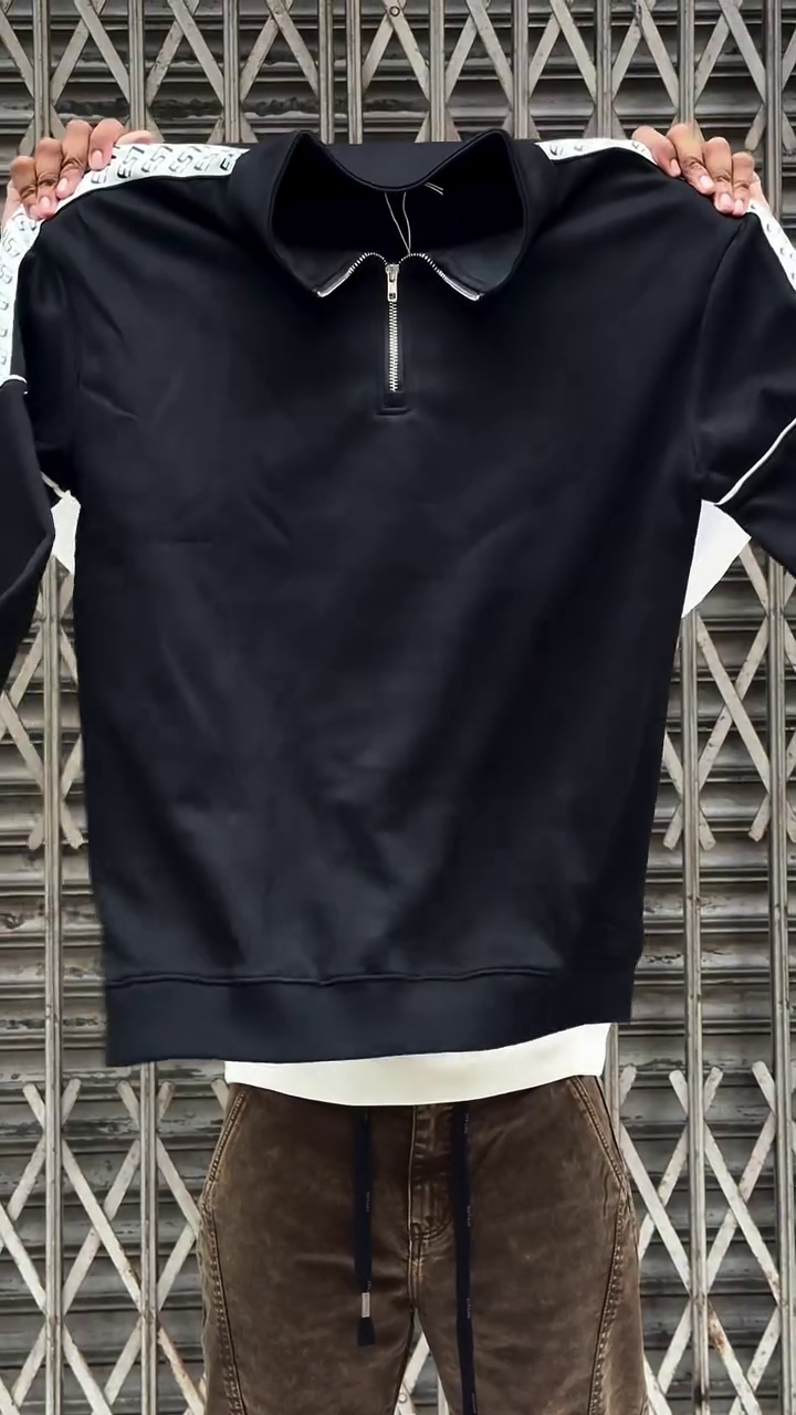 Maroon Glide Panel Sweatshirt 🍷🧶 | Urban Contrast Edition - Image 3