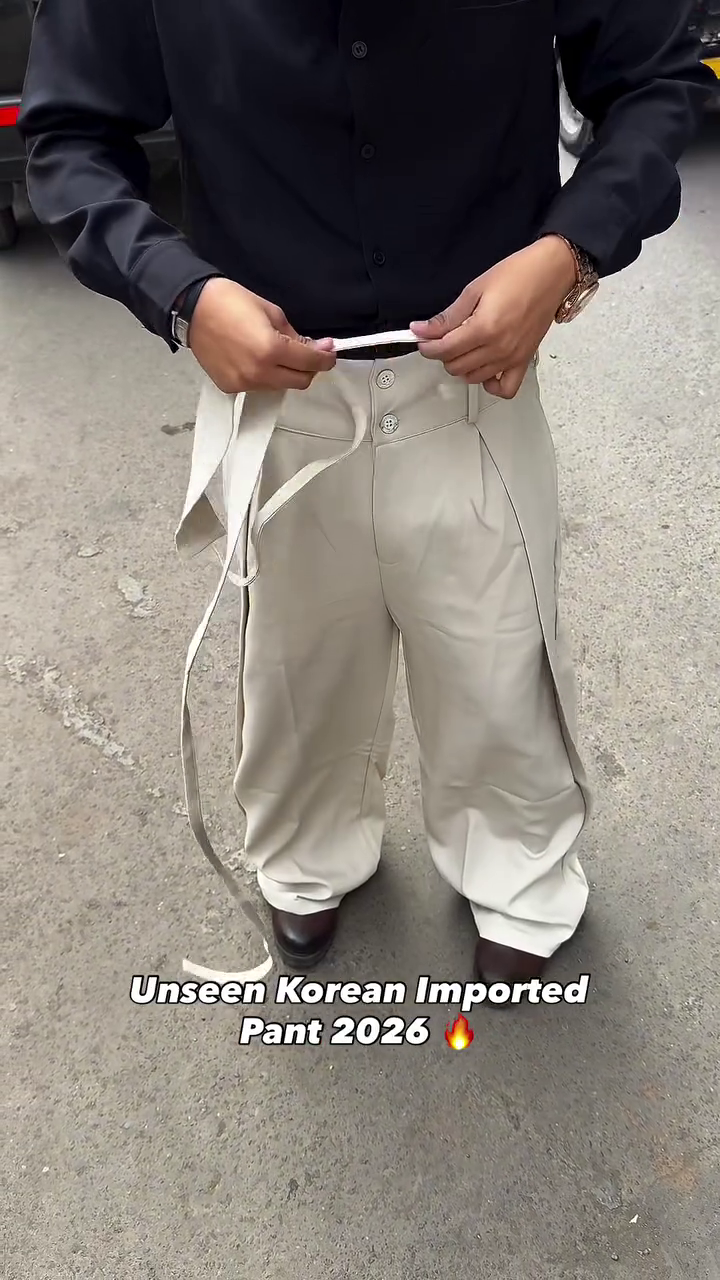 Creamwave Layered Statement Pants 🤍🧩 | Seoul Street Edition - Image 2