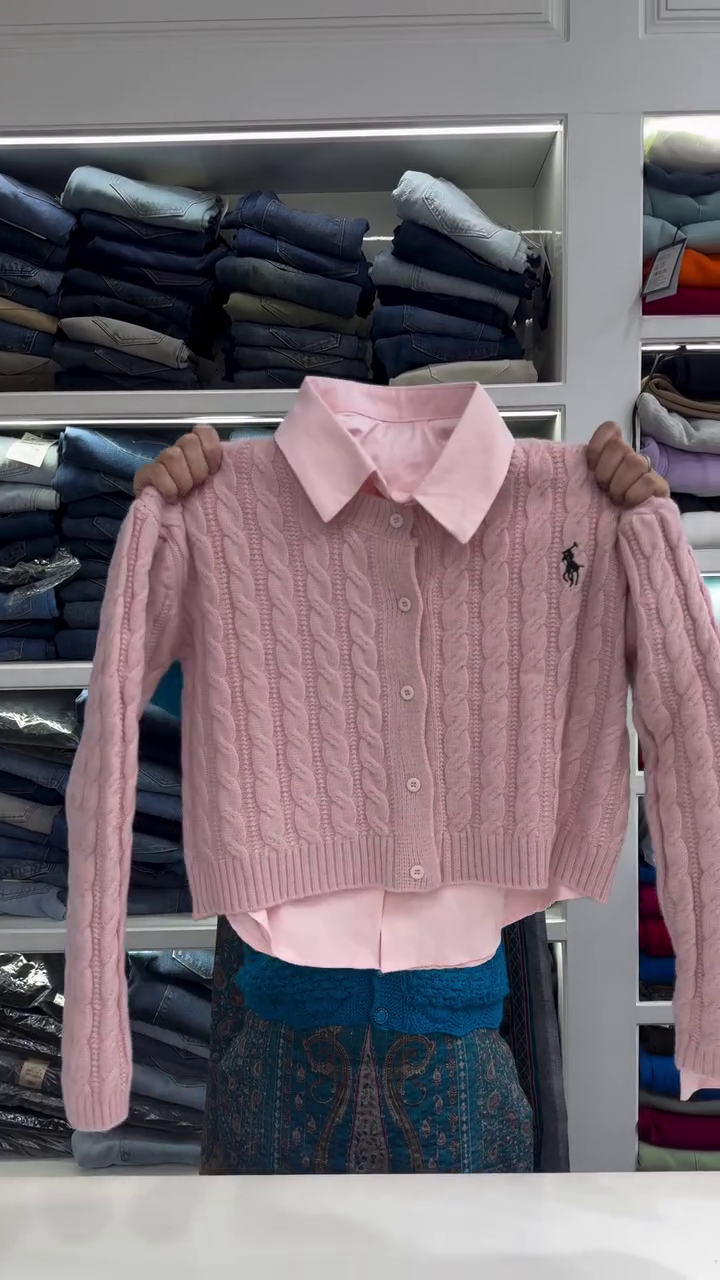 Maroon Cable-Knit Cardigan 🍷🧶 | Ivy Lounge Edition - Image 2