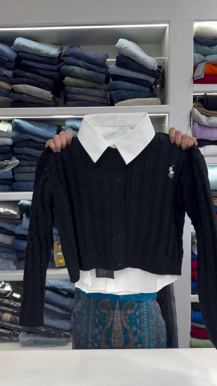 Maroon Cable-Knit Cardigan 🍷🧶 | Ivy Lounge Edition - Image 3