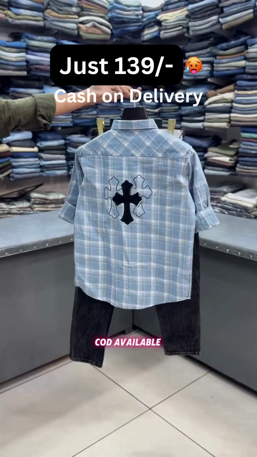 Dark Wash Wide-Leg Denim Jeans with Vertical Stripe Panels & Large Alphabet Patch Pocket Street Style Statement Pants 👖💙🔥✨ - Image 2