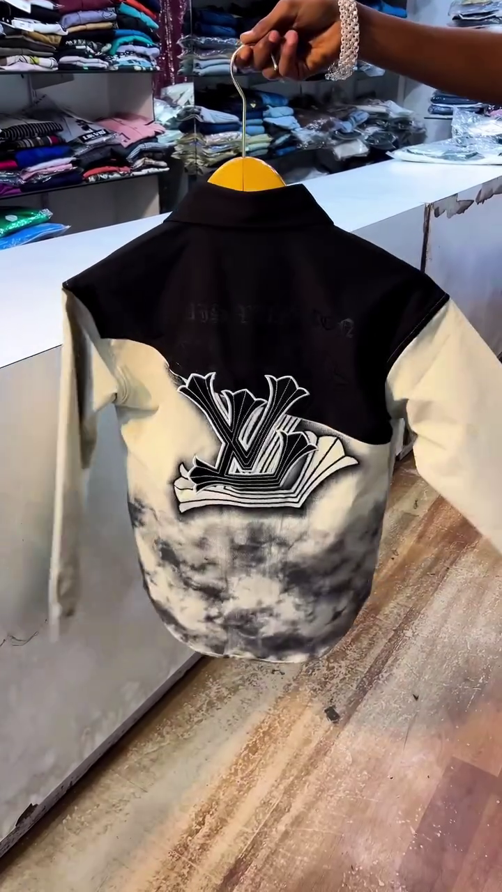 Classic Black Shirt with Mustard Contrast Collar & Utility Pocket Detail β Smart Casual Full Sleeve Button Down Top π€πβ¨ - Image 4