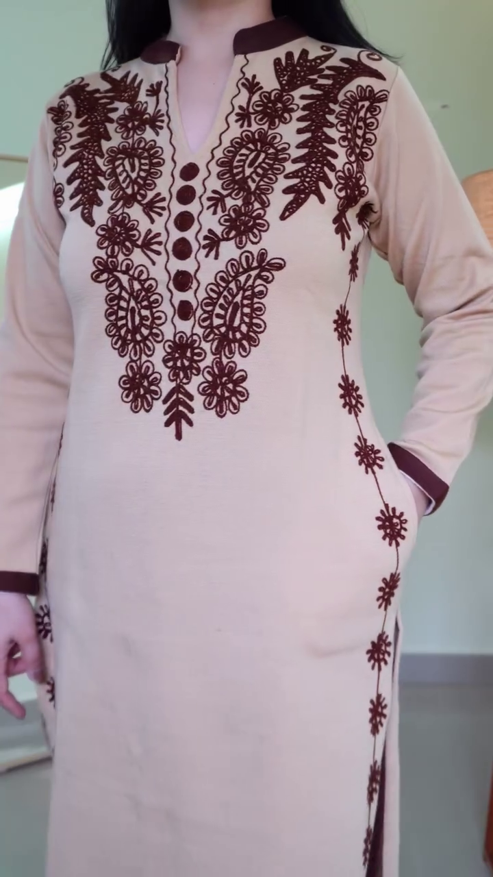 Elegant Black & Copper Embroidered Straight Kurta with Matching Pants & Dupatta β Evening Festive Ethnic Set π€β¨ - Image 3