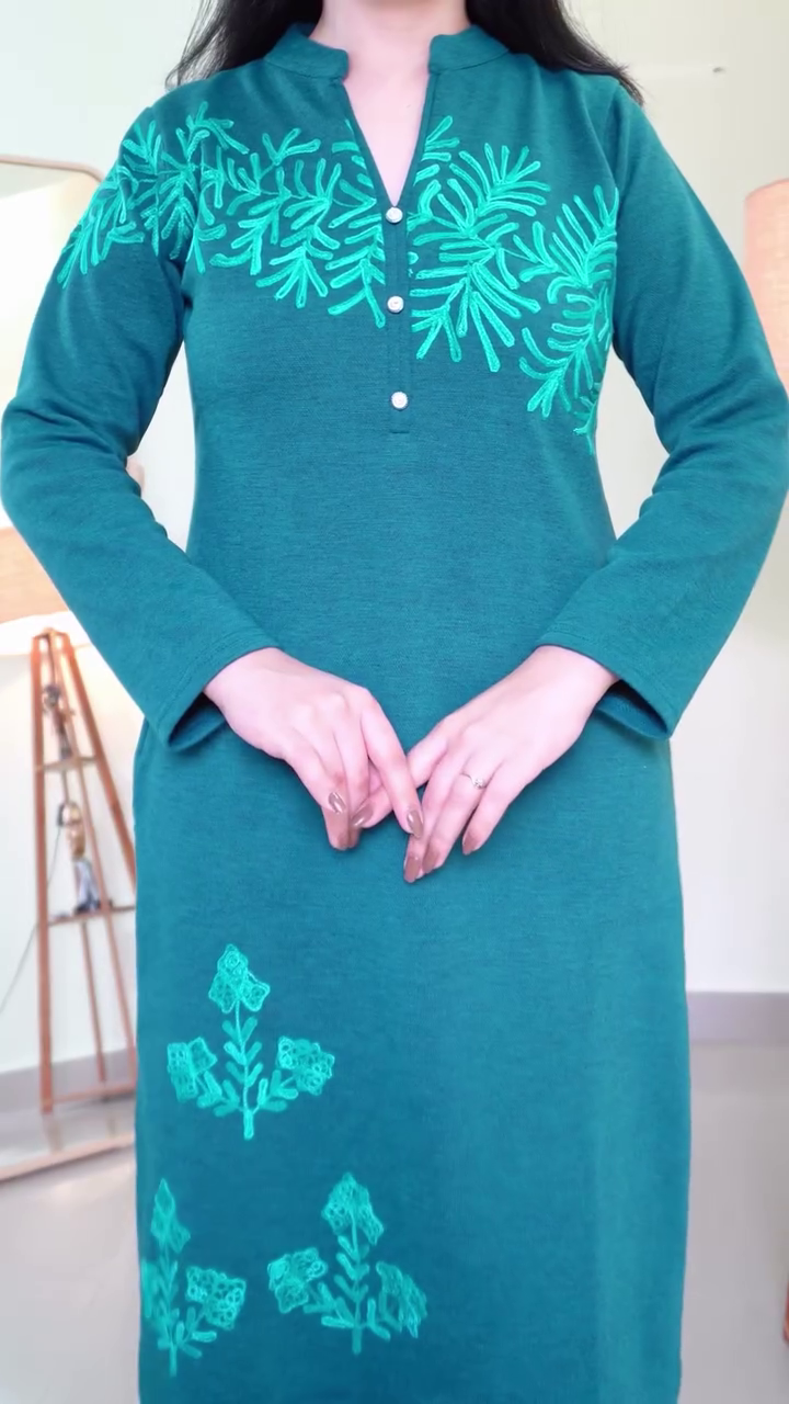 Elegant Black & Copper Embroidered Straight Kurta with Matching Pants & Dupatta β Evening Festive Ethnic Set π€β¨ - Image 5