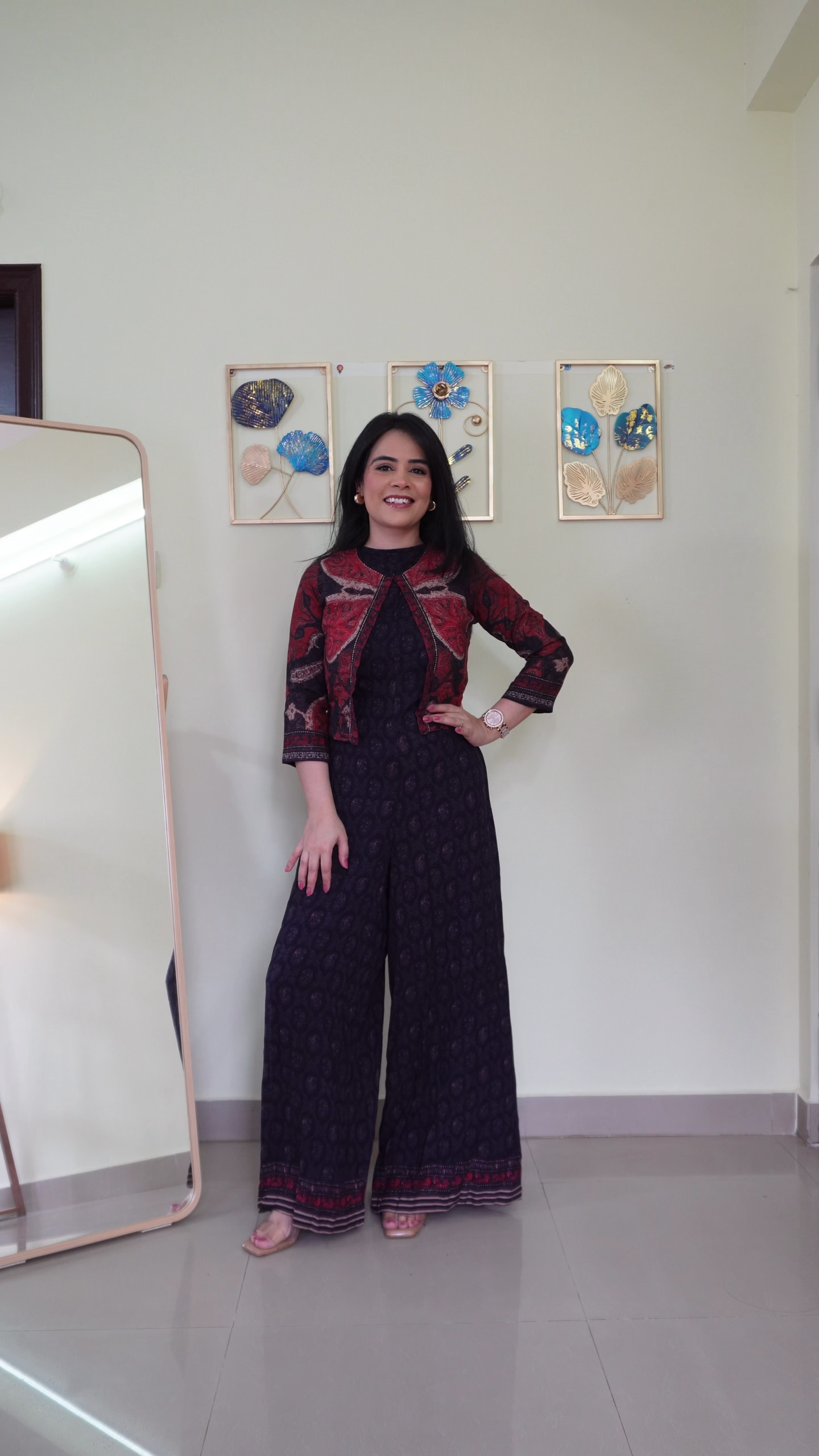 Printed Wide-Leg Jumpsuit - Image 4