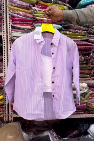 Chic Layered Striped Shirt with Inner Top – Smart Casual Combo 💙🤍✨