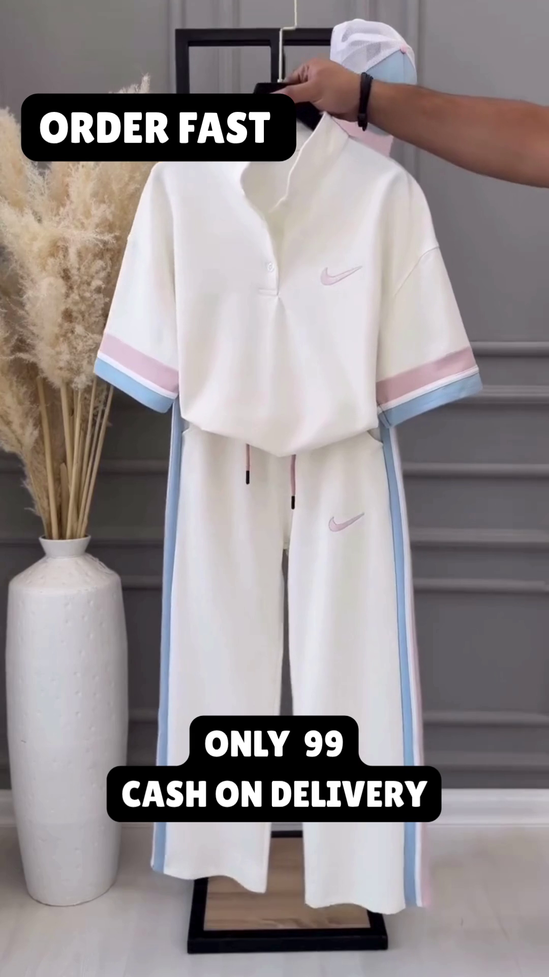 Premium Pastel Co-Ord Lounge Wear Set for Women πΈ | Soft Cotton Blend Casual Outfit π | Elegant Half Sleeve Top & Straight Fit Pants π« | Trendy Daily Wear | Travel, Home & Street Style Collection π - Image 2