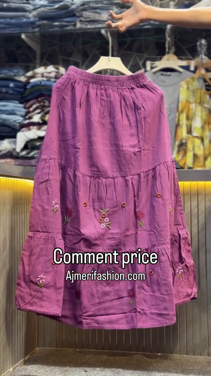 πΌ Premium Women's Elegant Floral Embroidered Button-Front Long Tunic Top with Relaxed Straight Pants Co-Ord Set β Casual, Office & Festive Wear πΌ - Image 4