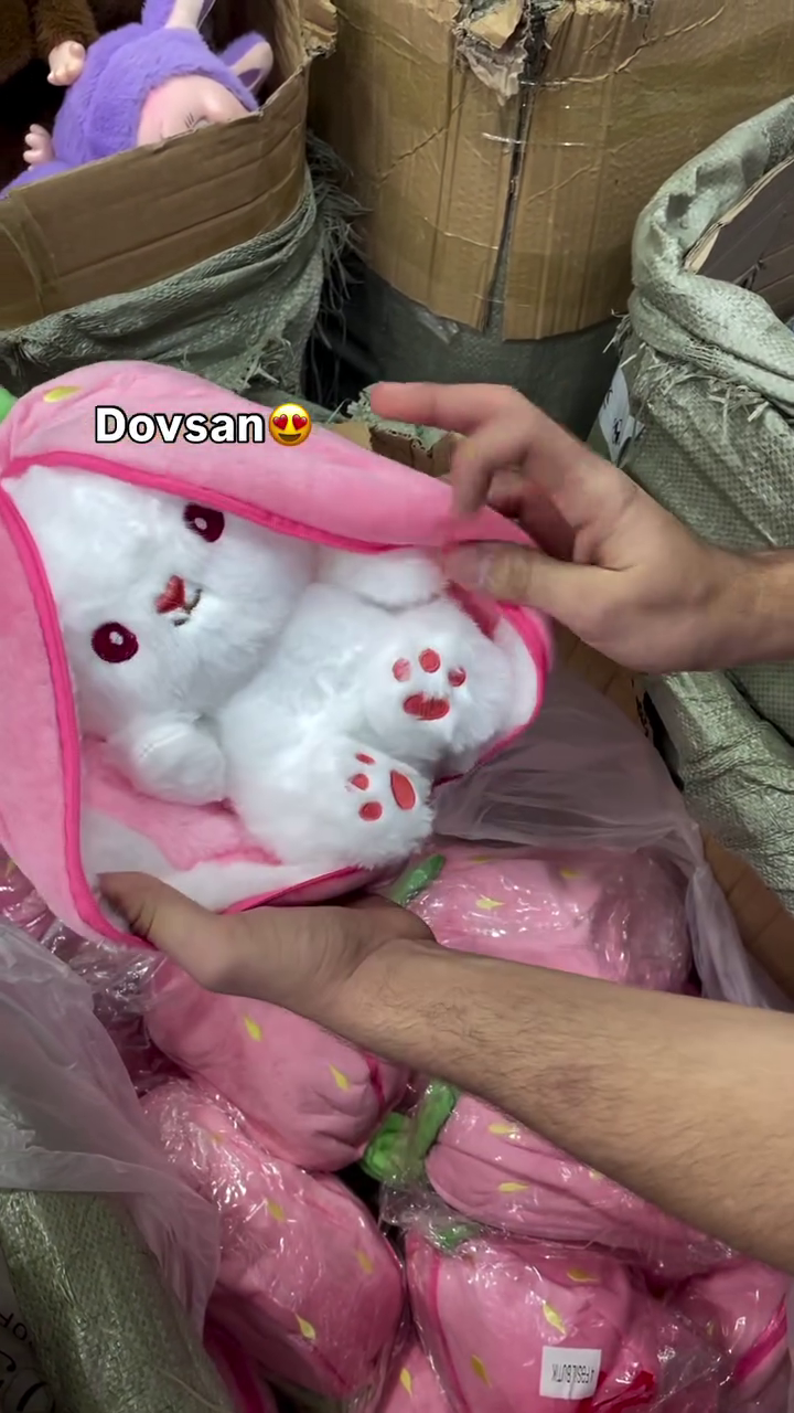 π 1. Premium Cute Fruit-Themed Light-Up Bunny Plush Toy β Soft Glowing Cuddle Pillow, Cozy Sleeping Companion & Adorable Gift Collection π°β¨ - Image 3