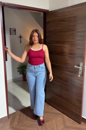 💖 Women's Premium High-Waist Wide Leg Denim Jeans – Everyday Casual Straight Fit Fashion Bottoms 💖